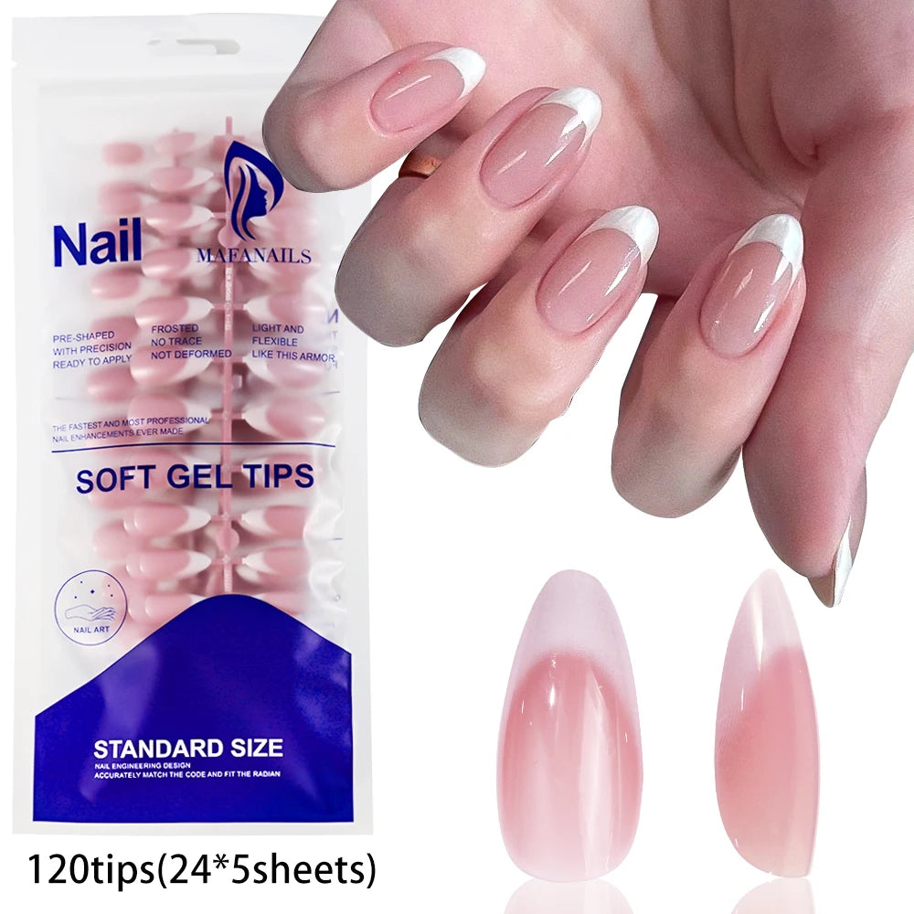 120Pcs Y2k Star Leopard Print Long Stilettos False Nails 5-Styles Pink/Blue Glossy Acrylic Press on nails Full Cover Fake Nails_