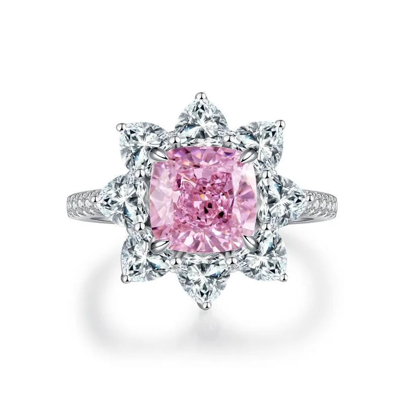 Collezione di Anelli con Zaffiri Rosa creati in Laboratorio