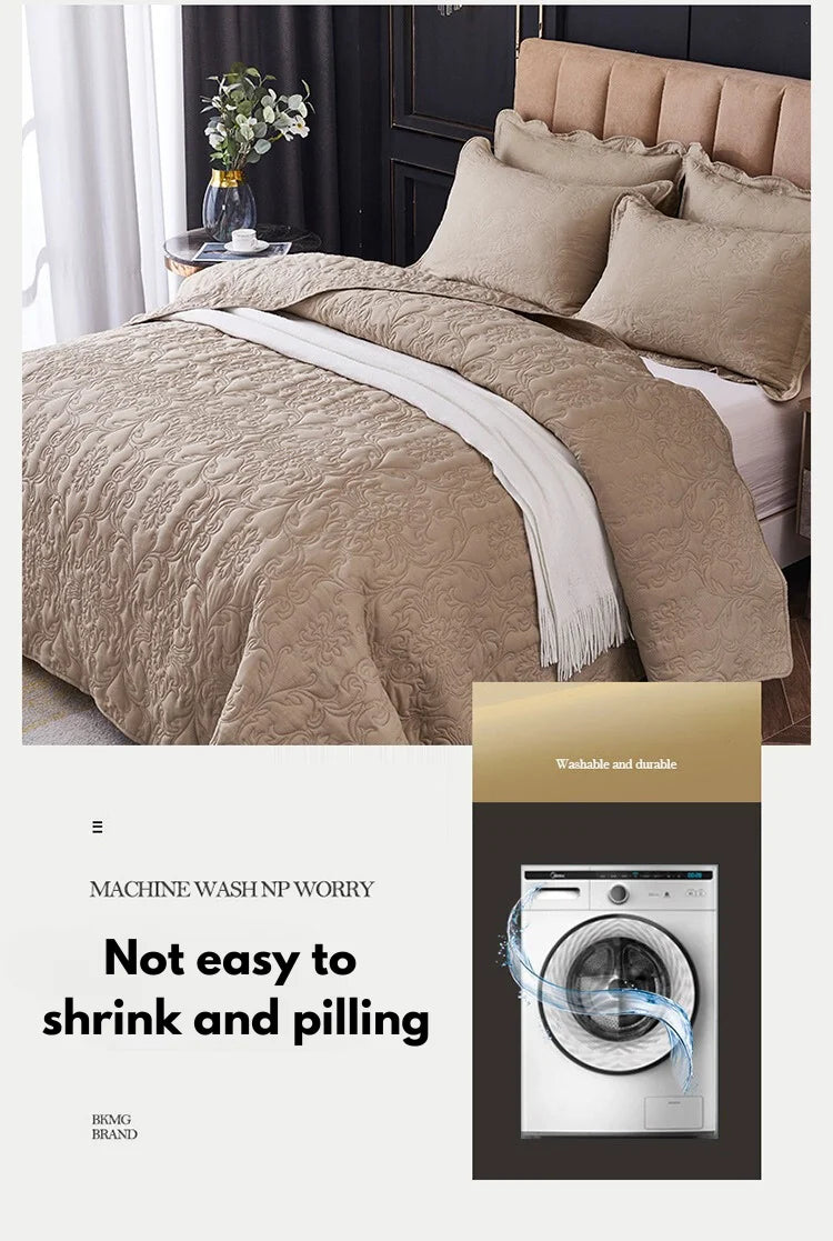 Summer Ultrasound Double King Queen Size Bedspreads Machine Washable Bed Cover Summer Soft Skin-friendly Blankets and Bedspreads
