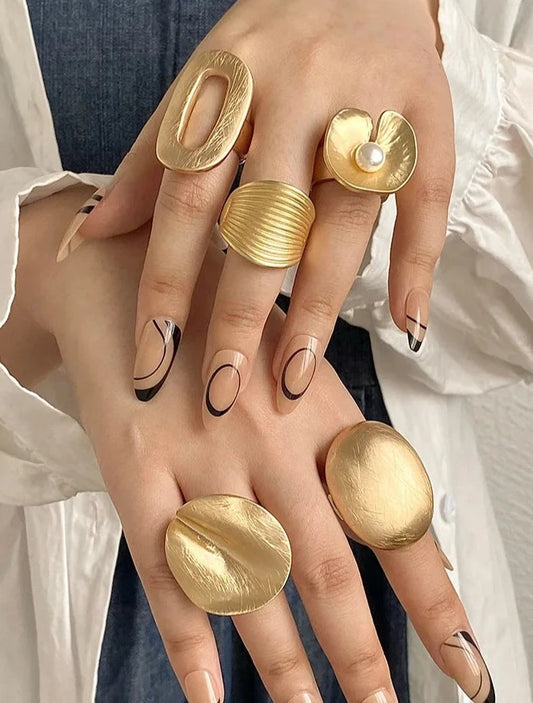 Colección de mini anillos de moda "Sinfonía de estilos"