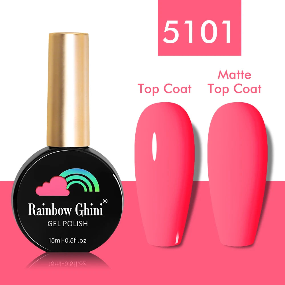 Rainbow Ghini 15ml Glitter Dark Red Gel Nail Polish Semi-Permanent Varnish UV Pale Red Nail Gel Art Supplies for Professionals