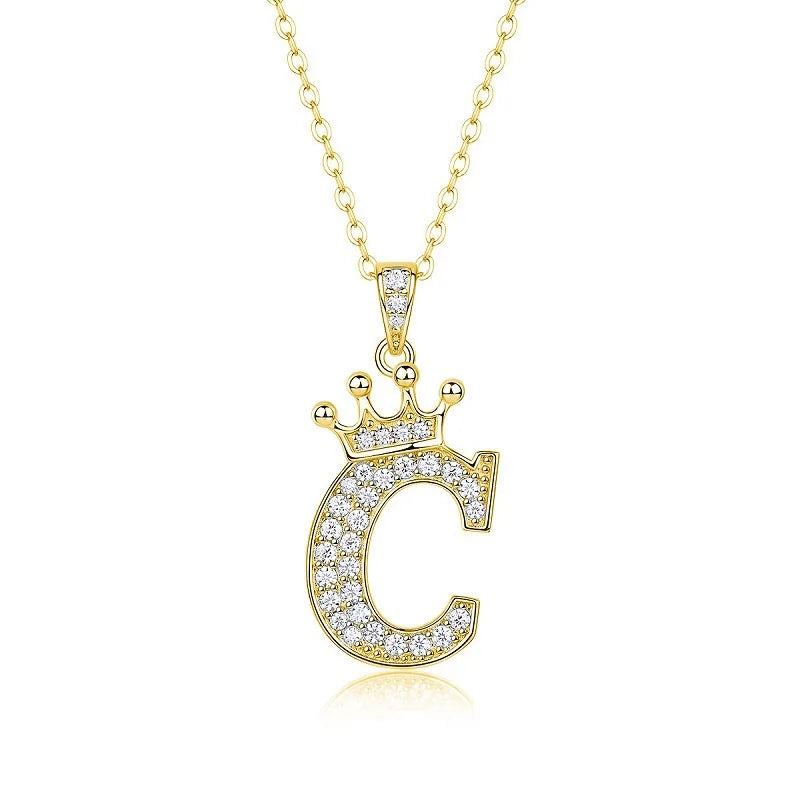 Collana con Lettere dell'Alfabeto in Moissanite D Color VVS1 Certificata