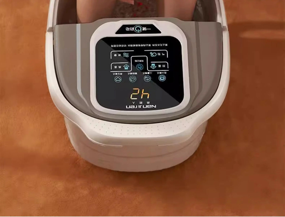 Portable Electric Foot Bath Bucket with Heating Constant Temperature and Automatic Massage for Home Use for Foot Spa Machine