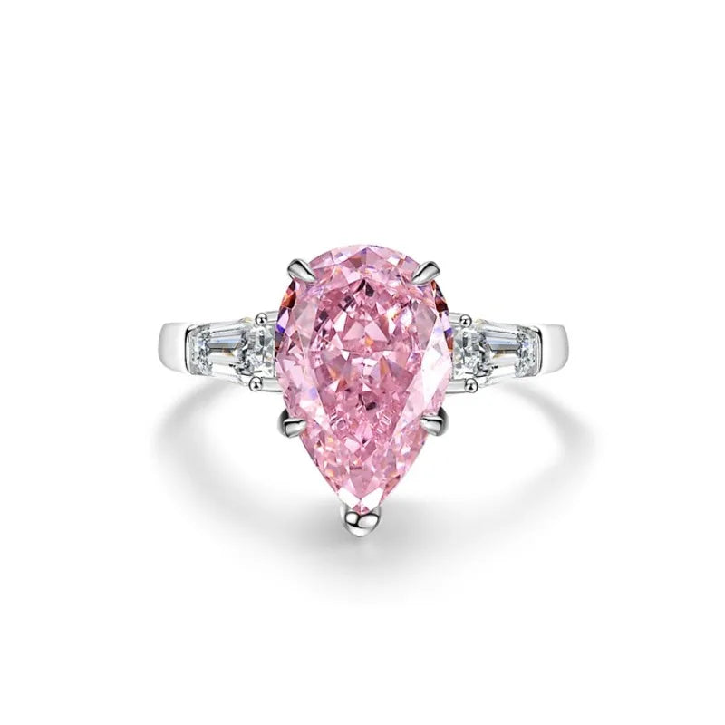 Collezione di Anelli con Zaffiri Rosa creati in Laboratorio