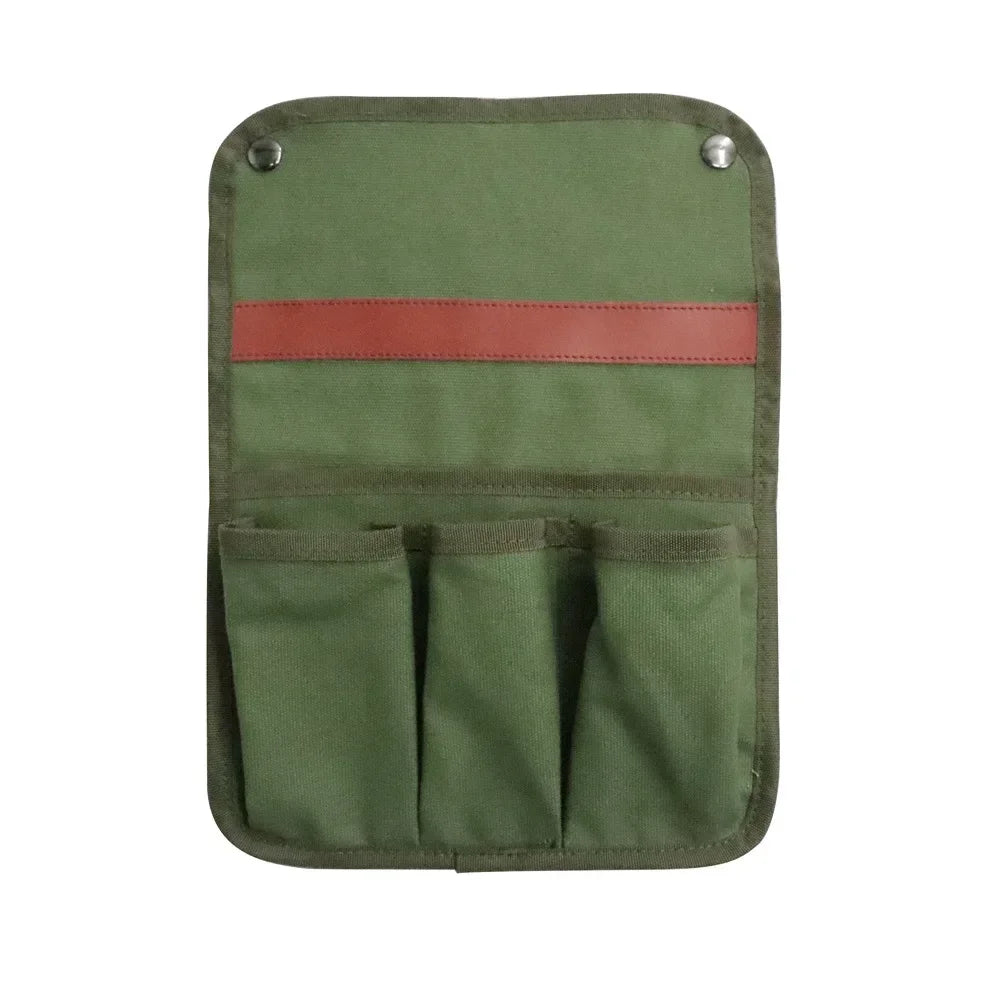 Camping Chair Armrest Storage Bag Canvas Folding Chair Organizer Side Pocket Pouch Bag For Outdoor Camping Picnic Fishing Bag