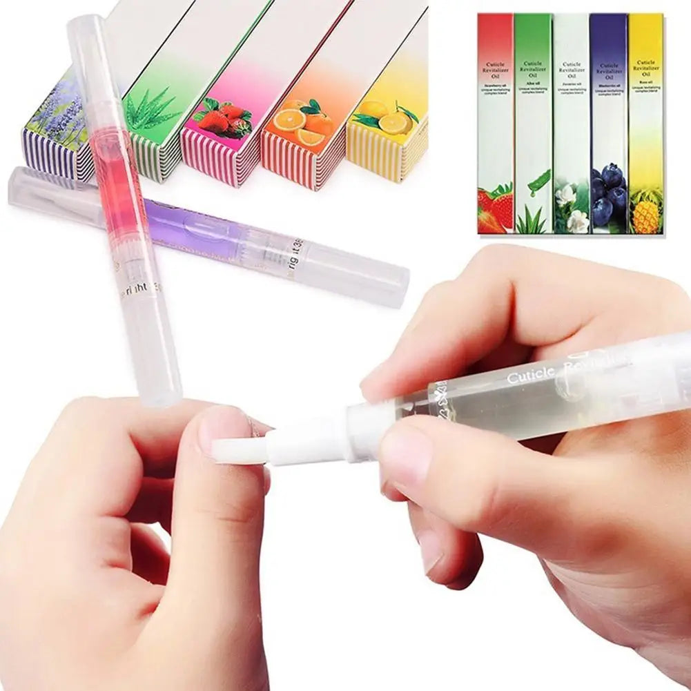 Nutrition Oil Pen for Nail Treatment, Cuticle Revitalizer Oil, Prevent Agnail, Nail Polish, Nourish Skin, 15 Smells