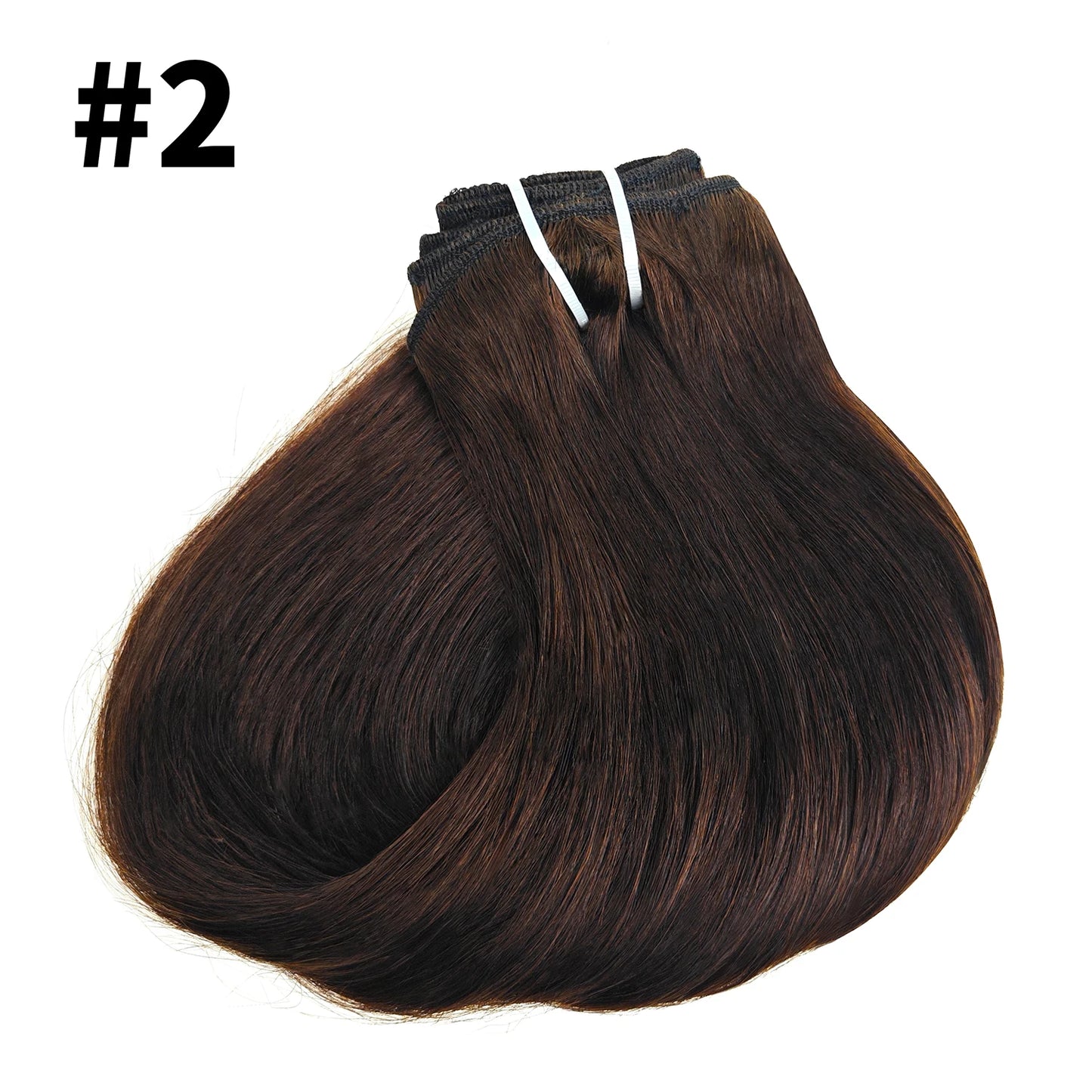 8Pcs Clip Ins 4/27 Highlight Color Straight Clip In Human Hair Extensions Brazilian Human Hair Clip In Hair Extensions 120G/Pack