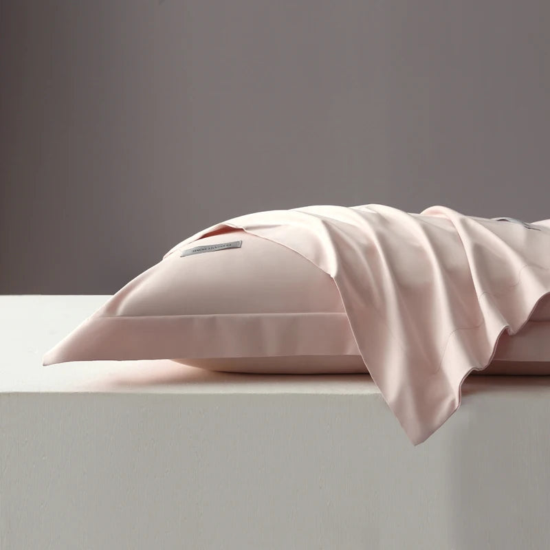 Solid Color Pillow Case Long Staple Cotton Pillowcase Washable Envelope Style Pillow Protector Cover For Bedroom Sleeping