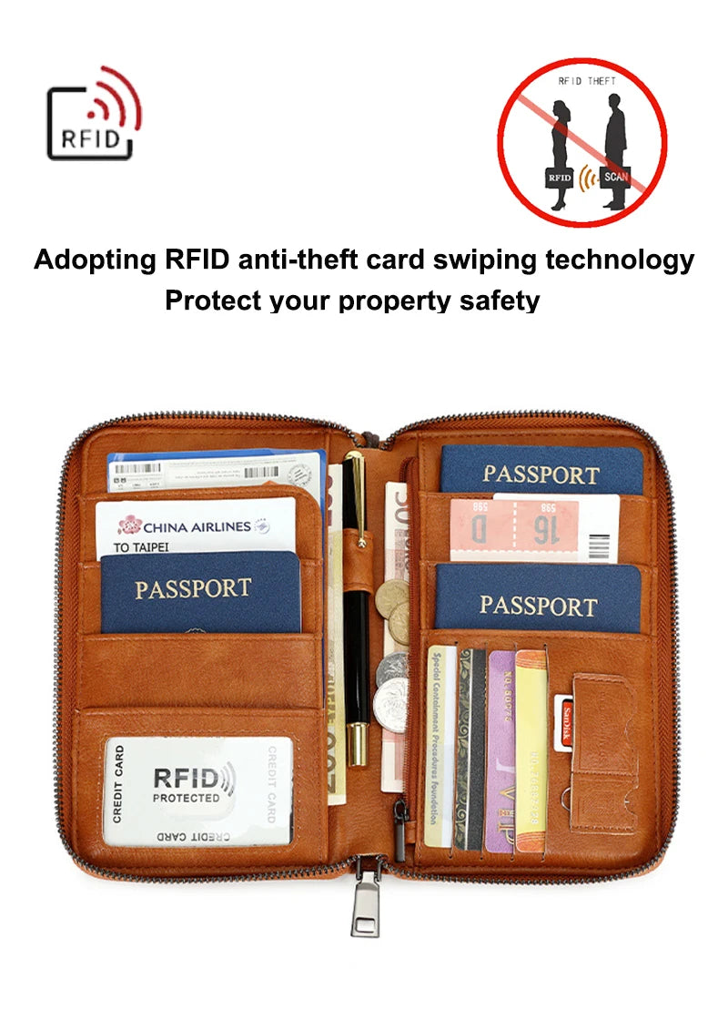 Porta Passaporto con Tecnologia RFID