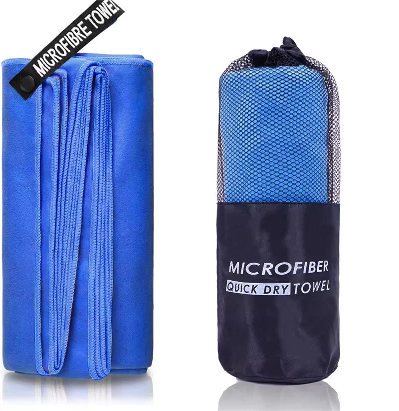 Quick-Drying Bath Towel 40x80/80x160CM Blue Grey Green Orange Strong Absorbent Microfiber Bathroom Washcloth Towels