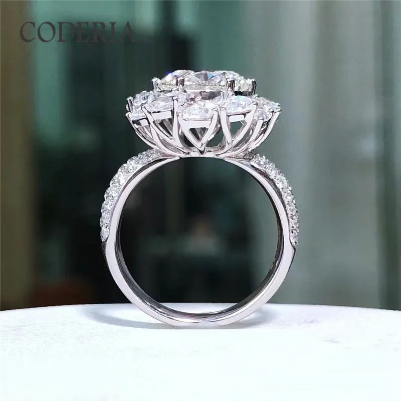 Fascia a Fiore con Moissanite di ct 3,00
