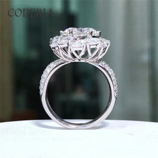 Fascia a Fiore con Moissanite di ct 3,00
