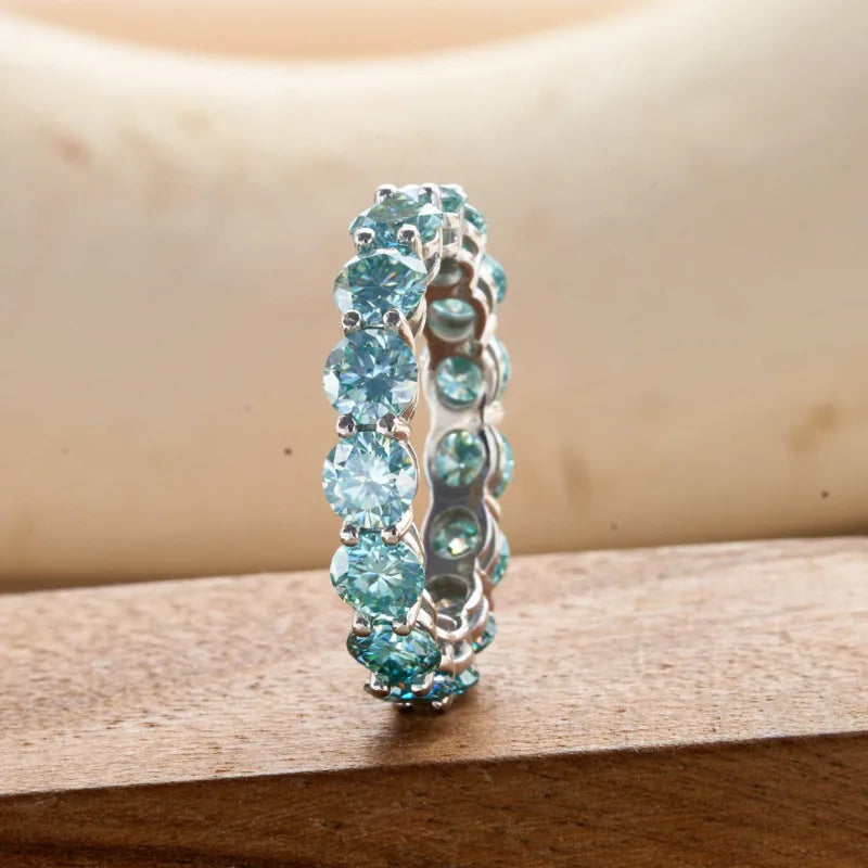 Mini Collezione di Eternity con Moissaniti Colorate