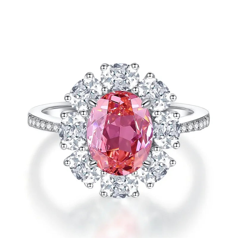 Collezione di Anelli con Zaffiri Rosa creati in Laboratorio