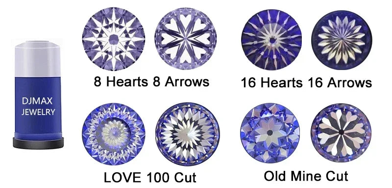 D Color Super White Moissanite Diamond Round / Oval / Pear / Radiant / Emerald / Heart / Princess / Cushion / Asscher / Triangle