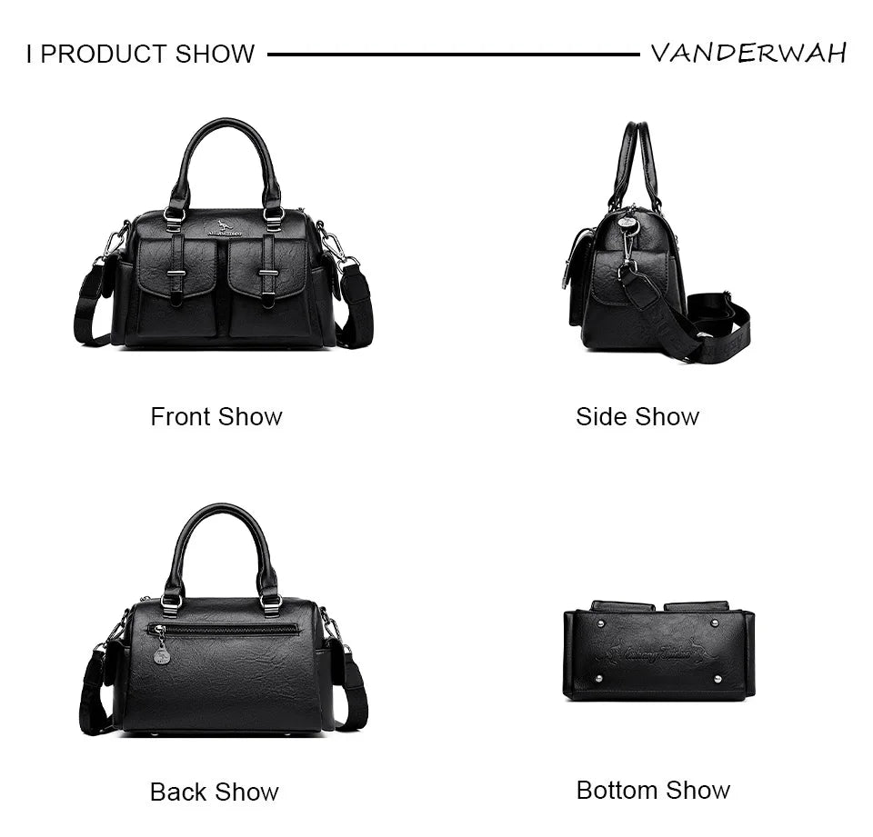 High Capacity Leopard Print Ladies Handbags Versatile Messenger Bags High Quality Luxury Women's Shoulder Bags Ladies'Hand Bags