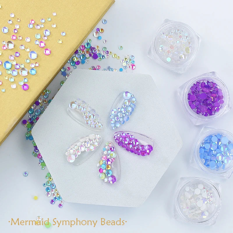 Set di Strass in Resina Acrilica per Nail Art
