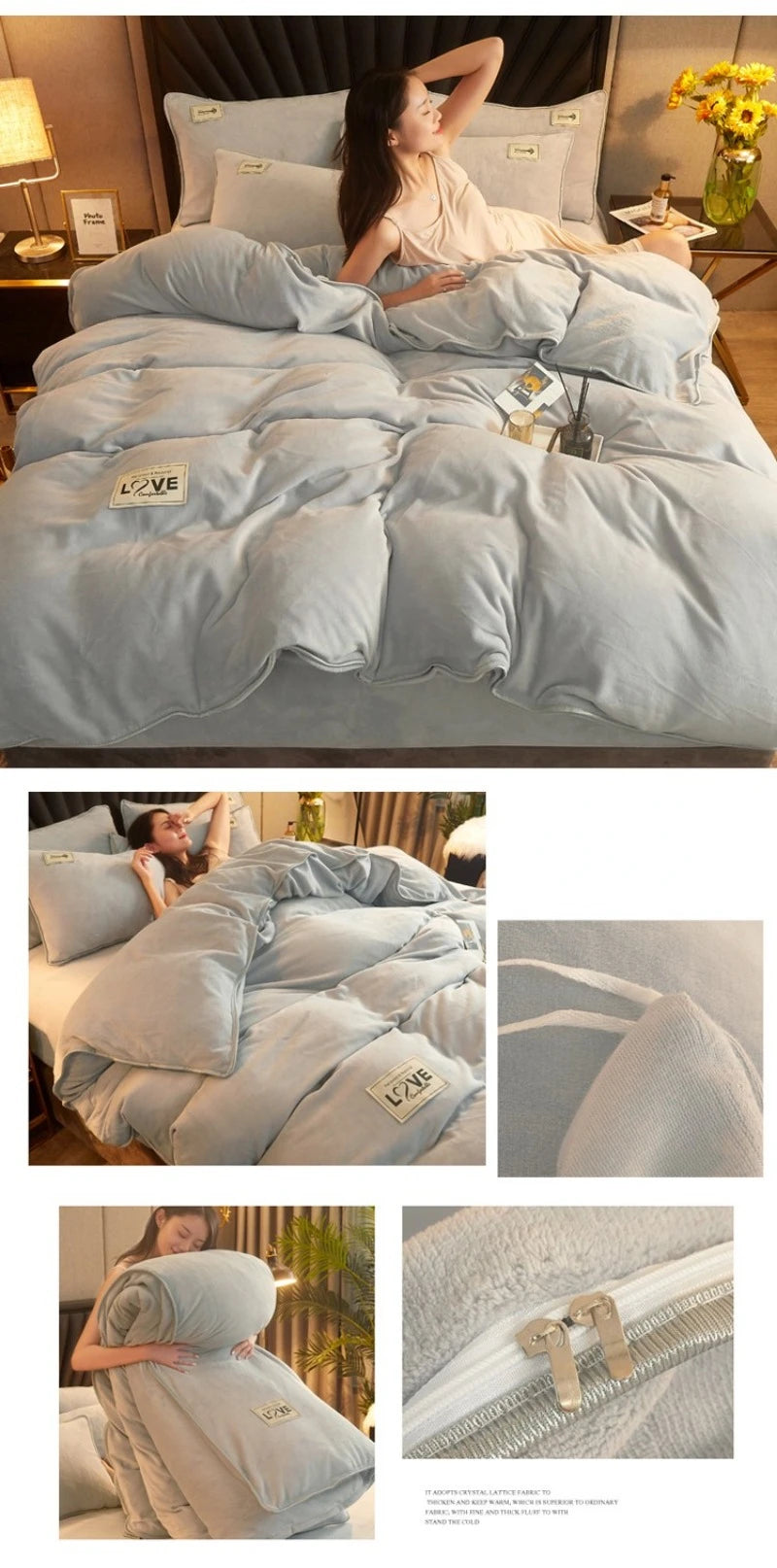 Queen Quilt Cover Set, Soft and Lightweight Bedspreads Coverlet with Striped Pattern Reversible Bed Cover for All Seasons Duvet