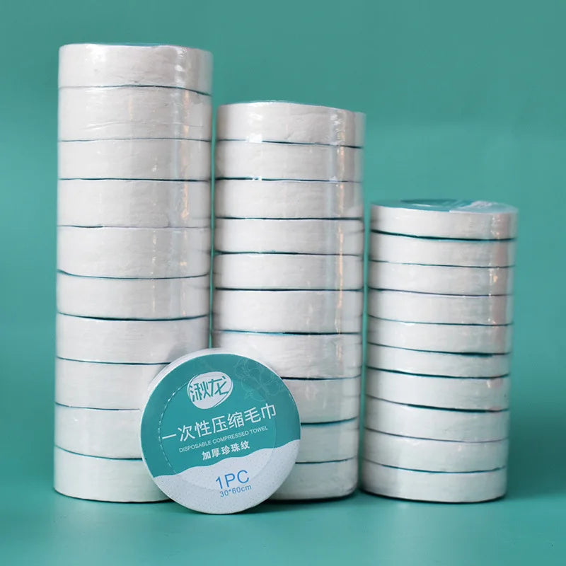 Thickened disposable compressed towel, large wash face towel, non pure cotton travel, portable hotel and hotel supplies