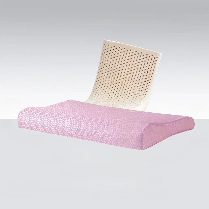 Thailand Latex Low Pillow Adult Specific Natural Rubber Flat Ultra-thin Pillow Core Protect Cervical Spine Pillows for Sleeping