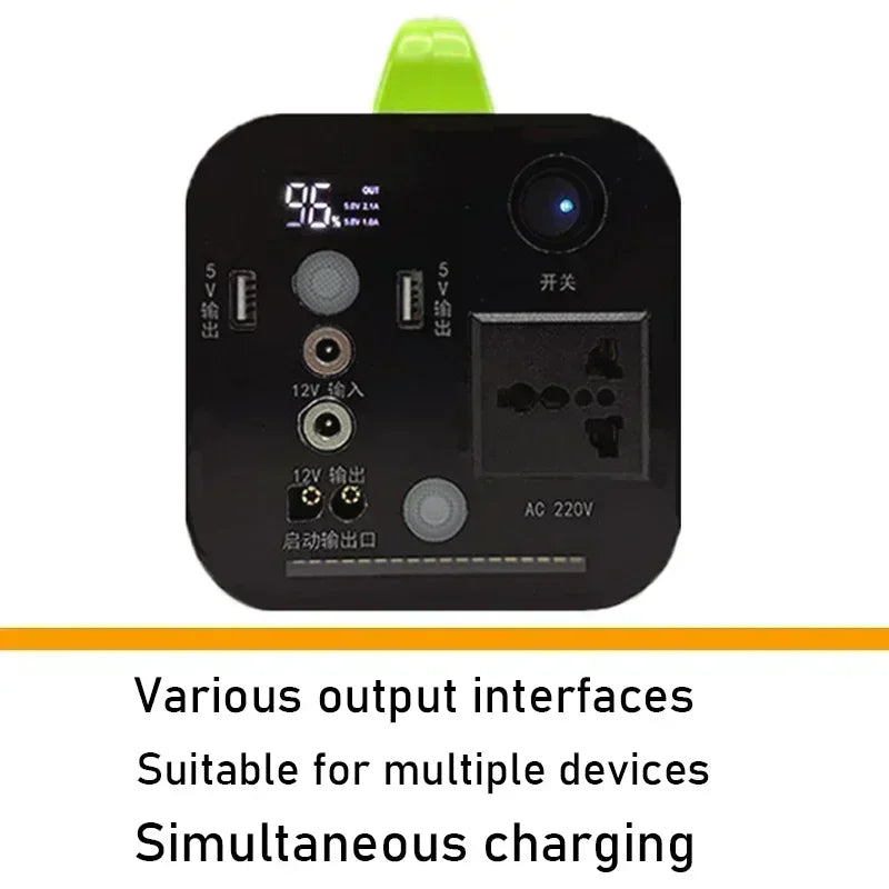 500W 80000mah Portable Power Station Emergency Power Supply Charging Station 220v for Home Power Bank Generator Battery Backup