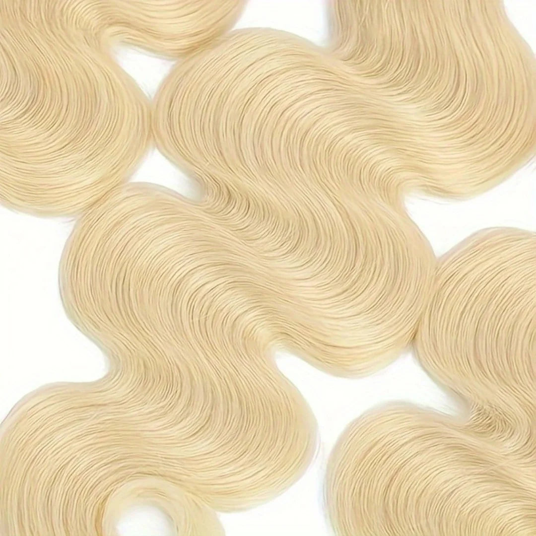 Smilegirl 12A Raw Virgin Human Hair 613 Blonde Bundles Body Wave Premium Double Weft Hair Extensions 10-30 Inch 1 3 4 Bundles for Women
