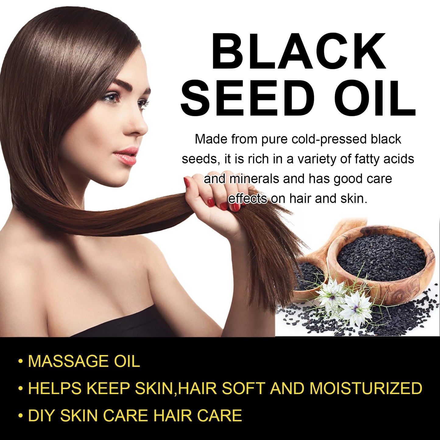 Hair Growth Essential Oil. Effectively Repair Baldness and Hair Loss Symptoms