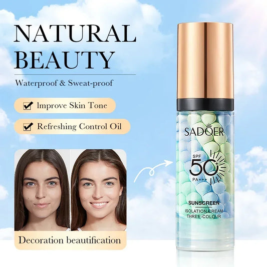 40ml Isolation Cream Face Primer Moisturizing Invisible Pores Facial Brighten Foundation Correcting Skin Tone Cosmetics Makeup