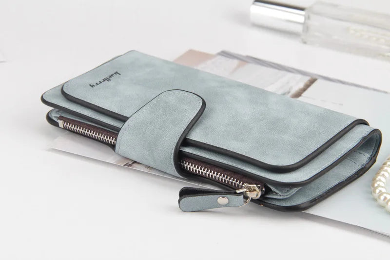 Baellerry High Quality Long Women's Wallet Buckle Multiple Card Slots Mobile Phone Bag Hand-held Bag Card Holders