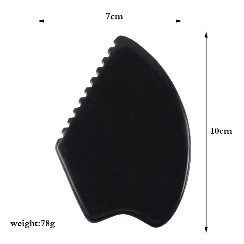SPA Acupuncture Scraping Body Foot Back Face Neck Massager Beauty Guasha Board Black Bian Stone Gua Sha Massage Tools