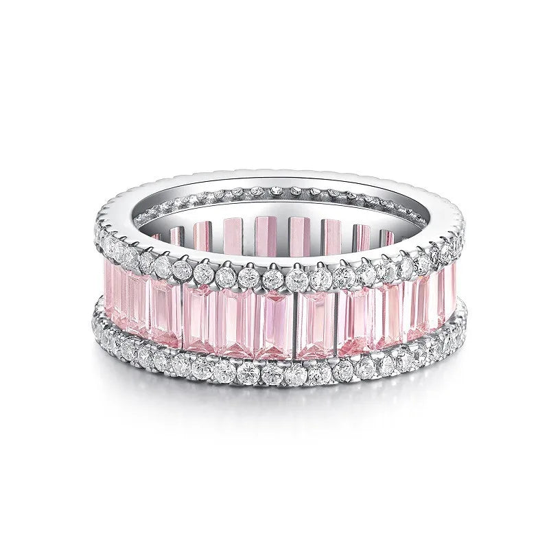 Collezione di Anelli con Zaffiri Rosa creati in Laboratorio