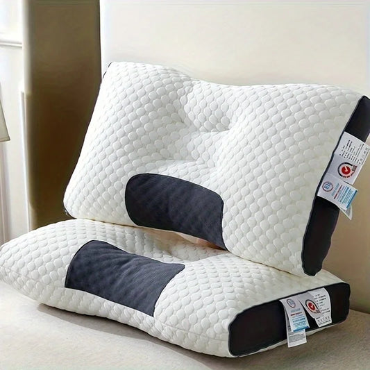 Honeycomb Waffle Pillow Insert - Breathable Massage Texture for Neck & Back Support, Moisture-Wicking Polyester