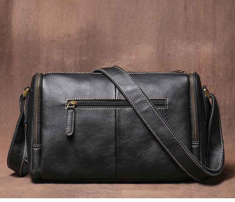 GURO Higher Quality Genuine Leather Shoulder Bag Men's Party Deluxe Crossbody Vintage Top Cowhide multicompartment Messenger Bag