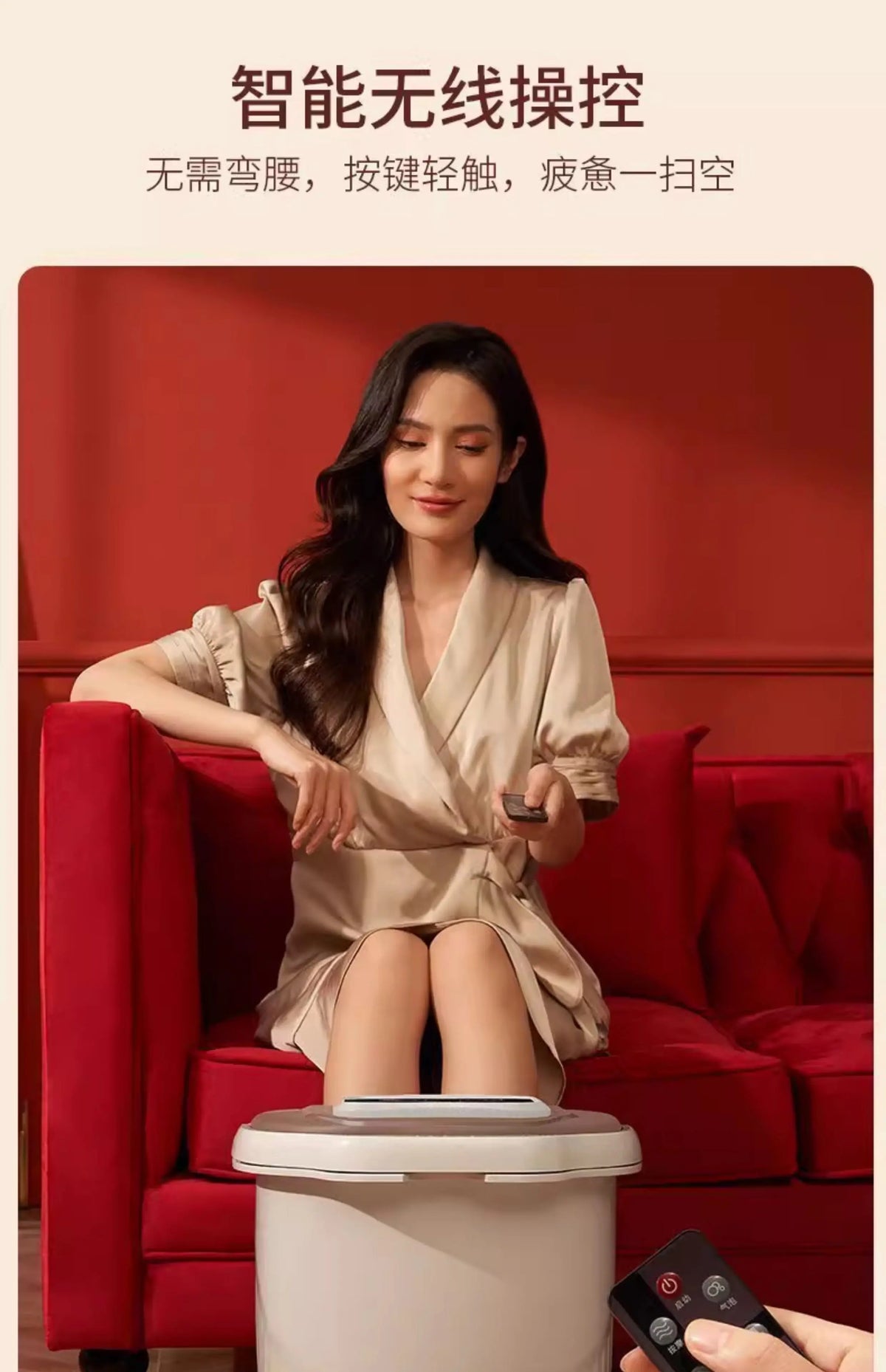 Portable Electric Foot Bath Bucket with Heating Constant Temperature and Automatic Massage for Home Use for Foot Spa Machine