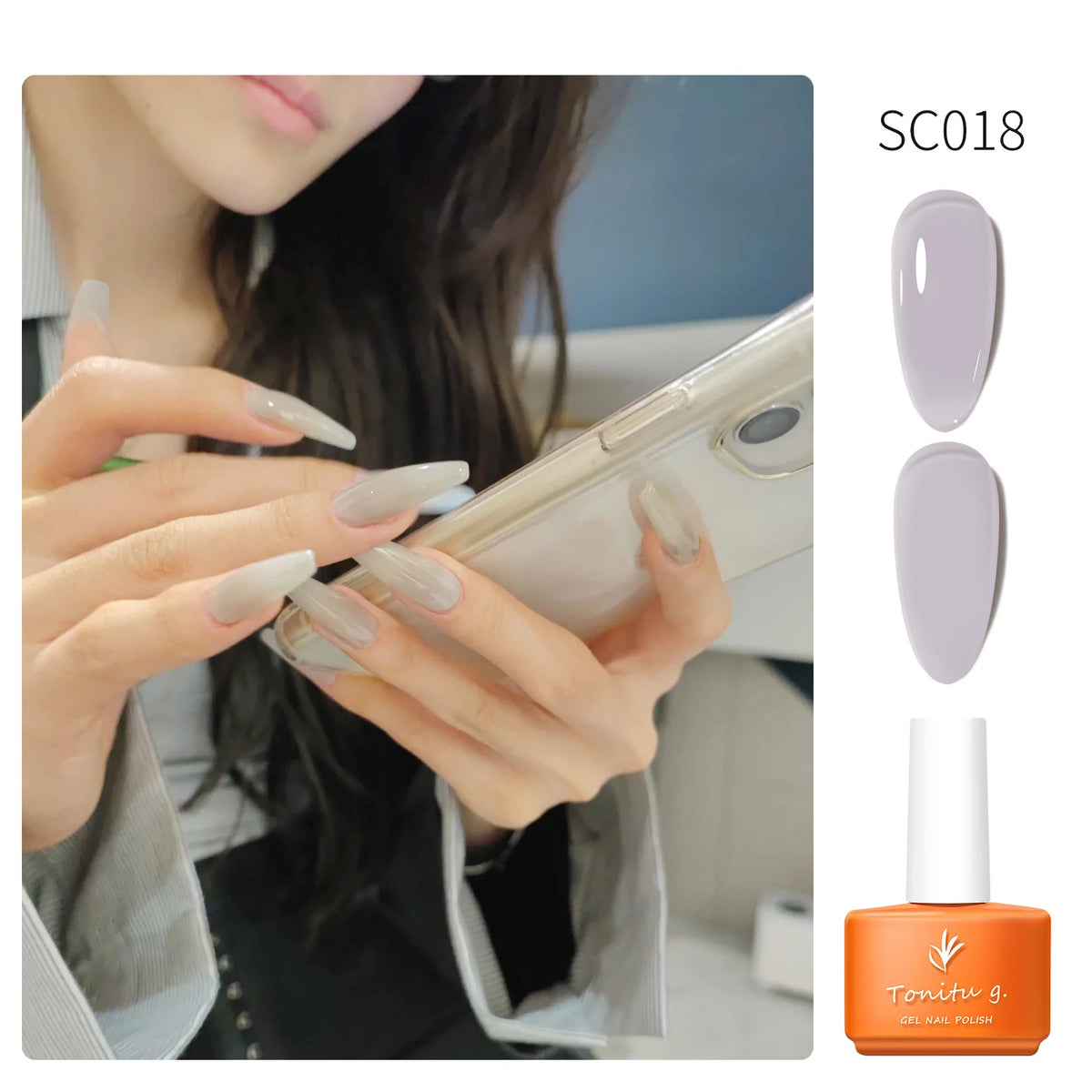 Tonitu G 7ml Semi-permanent Jelly Gel Nail Polish 59 Colors Natural Transparent  Summer Nails Art Soak Off  UV LED Gel  Varnish