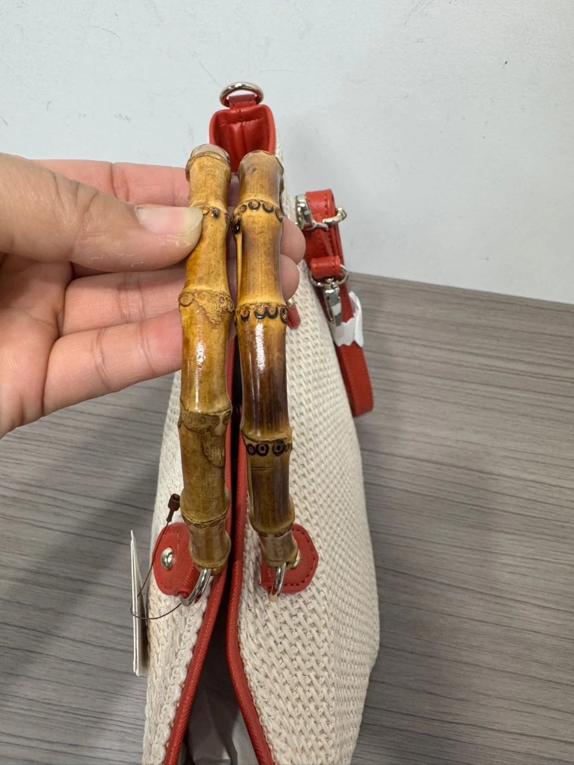 2025 New Summer Handmade Rattan Bag For Women Vintage Bamboo Handle Tote Clutch Bag Lady Boho Straw Beach Shoulder Crossbody Bag