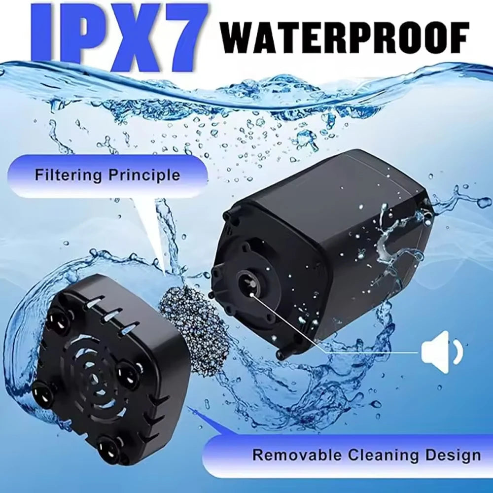 Portable Outdoor Rechargeable Electric Shower Pump USB Powered Waterproof for Outdoor Camping Beach Hiking Pet Bath Car Wash