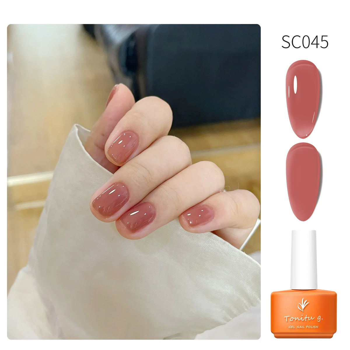 Tonitu G 7ml Semi-permanent Jelly Gel Nail Polish 59 Colors Natural Transparent  Summer Nails Art Soak Off  UV LED Gel  Varnish