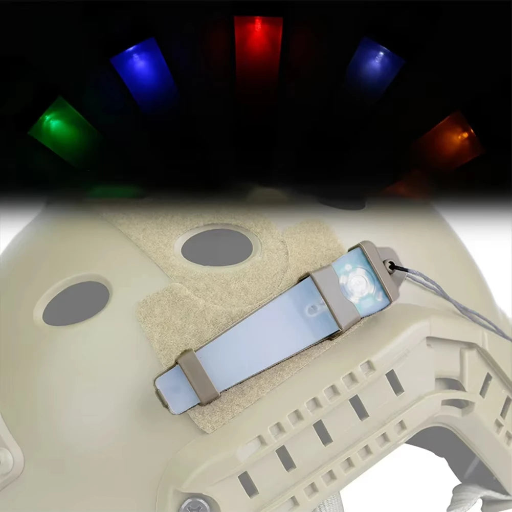 BOOIU Tactical FMA Helmet Safety Flashing Light IR Strobe Waterproof Outdoor Equipment Survival Signal Light Hiking Cycling Lamp