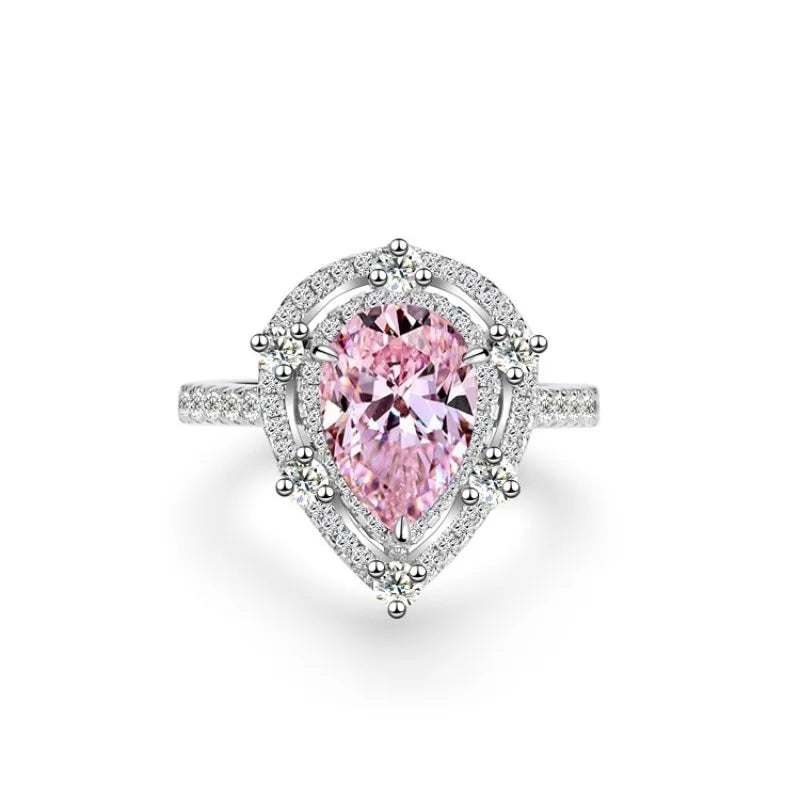 Collezione di Anelli con Zaffiri Rosa creati in Laboratorio