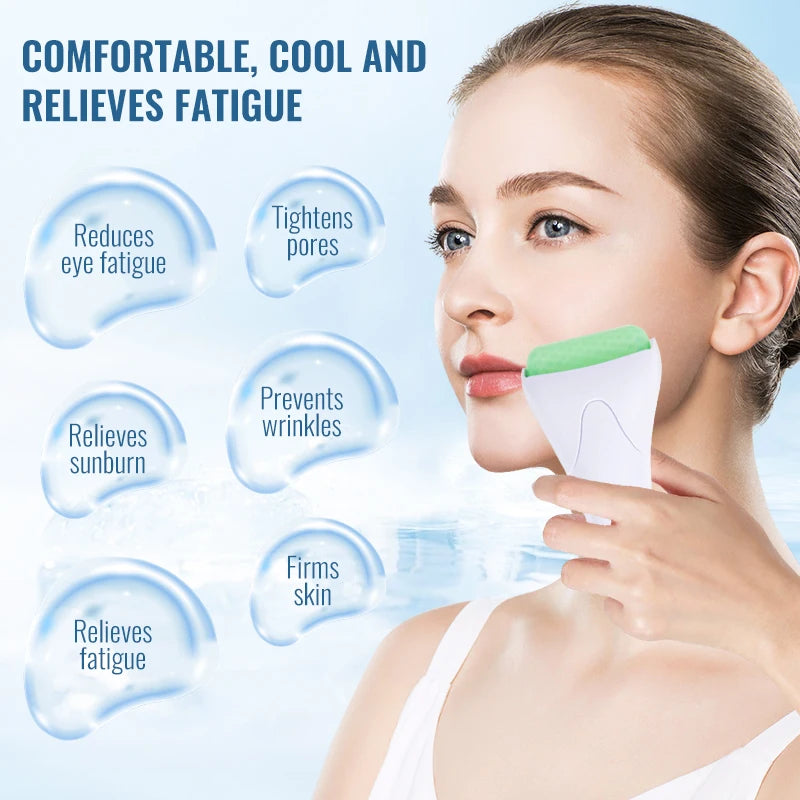 Ice Roller Massage For Five Minutes Every Day to Tighten Your Skin Comfortable Cool and Relieves Fatigue Reduces Eye Fatigue