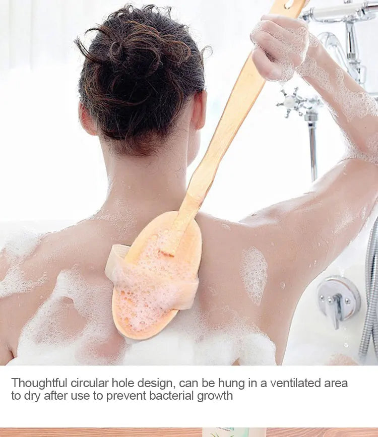 Detachable Shower Brush for The Back Bathroom Brush Back Dry Brushing Body Body Exfoliating Massage Shower