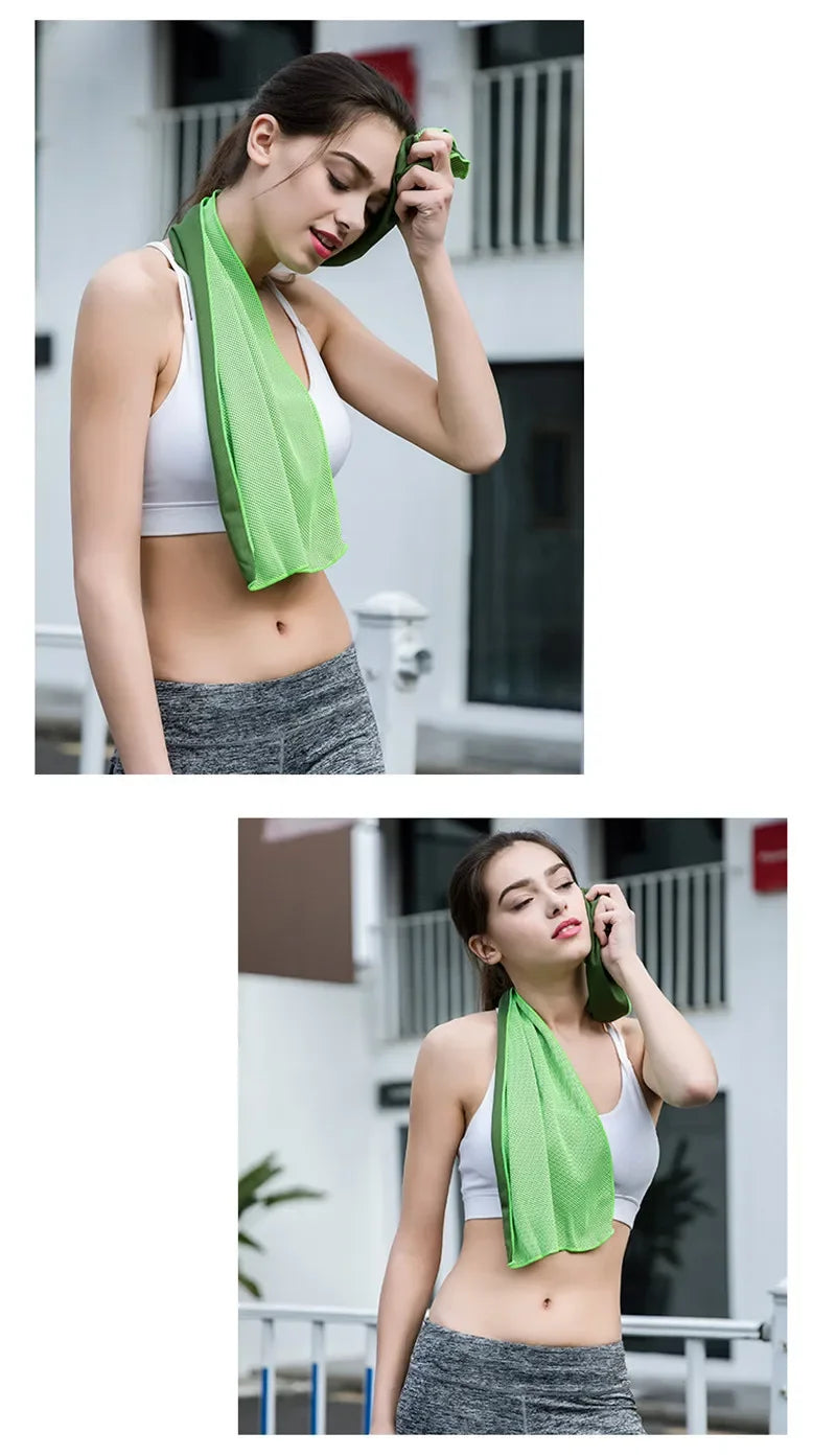 Quick-cooling Sports Towel Microfiber Quick-drying Ice Towel Gym Basketball Fitness Yoga Quick Cooling Magic Cooling Towel
