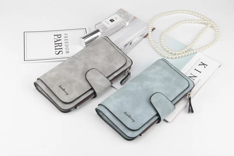Baellerry High Quality Long Women's Wallet Buckle Multiple Card Slots Mobile Phone Bag Hand-held Bag Card Holders