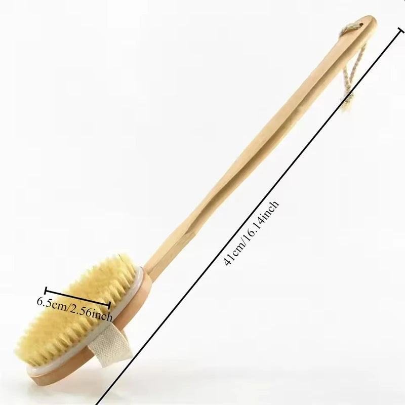 Detachable Shower Brush for The Back Bathroom Brush Back Dry Brushing Body Body Exfoliating Massage Shower
