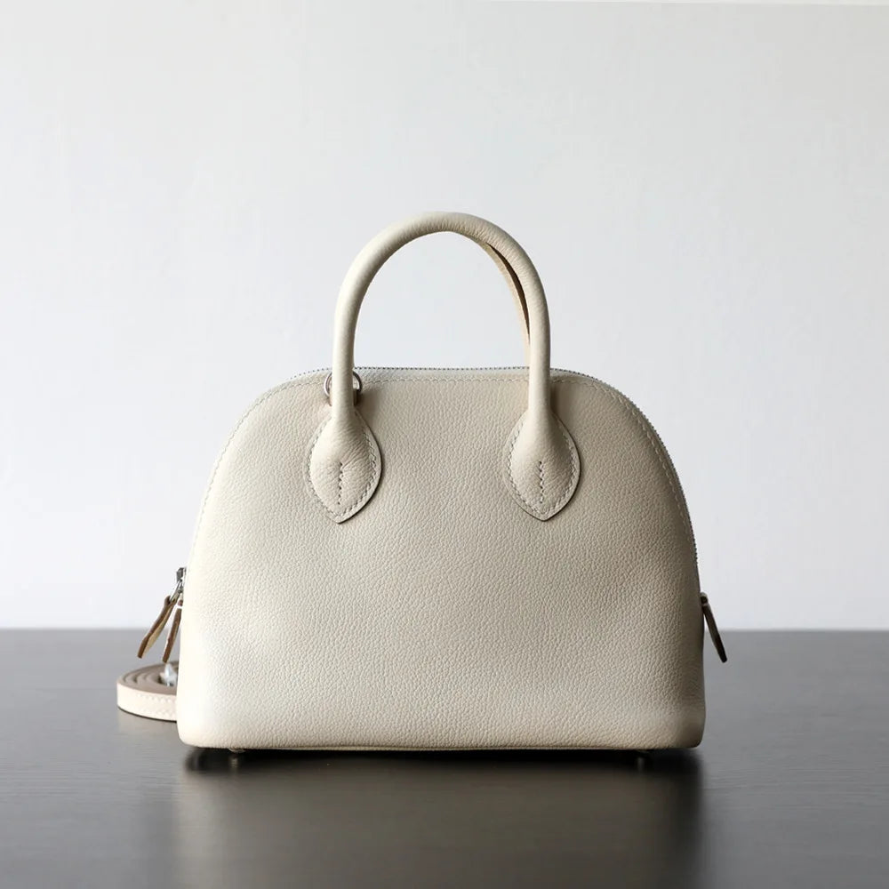 Borsa in Fiore di Pelle Goffrata