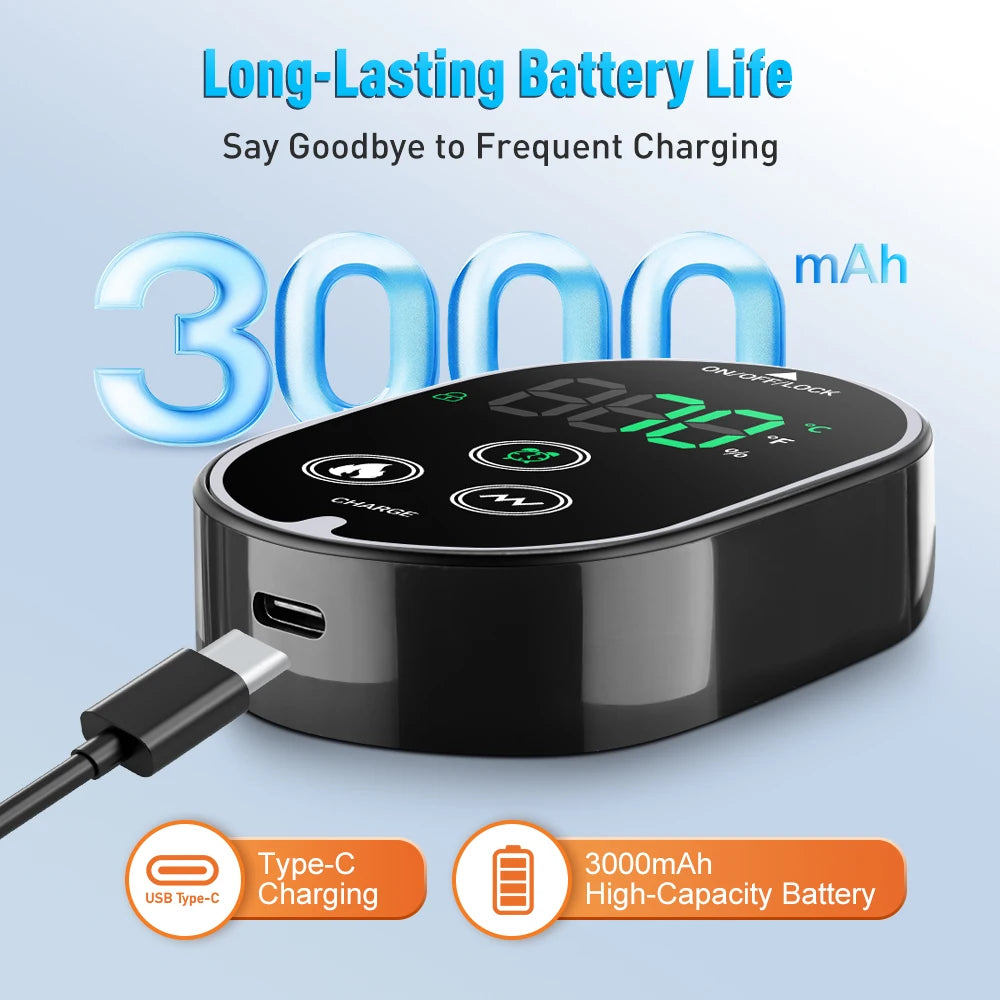 Electric foot and hand massager can vibrate and heat the ankles and ankles, and the bracket joints are portable, which can relax