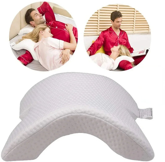 U-Shaped Curved Orthopedic Foam Hand Pillow Head Guard Cervical Spine Pillow Core Memory Cotton Pillow Clamping Leg Design