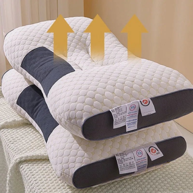 Honeycomb Waffle Pillow Insert - Breathable Massage Texture for Neck & Back Support, Moisture-Wicking Polyester