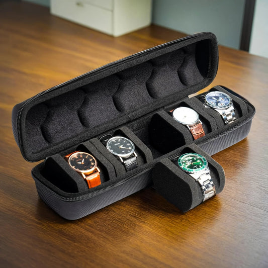 1pc Watch Storage Box Shockproof Portable Traveling Box Display Stand For Men's and Women's Watches and Smartwatches